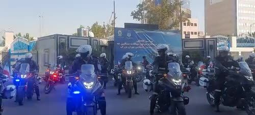 ببینید | تصاویری از ۱۵۰ موتور سنگین جدید در پلیس راهور تهران