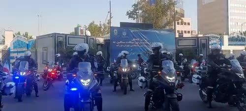 ببینید | تصاویری از ۱۵۰ موتور سنگین جدید در پلیس راهور تهران