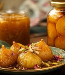 طرز تهیه مربا انجیر زرد مجلسی و له نشده