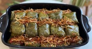 طرز تهیه دلمه برگ موی فینگرفودی