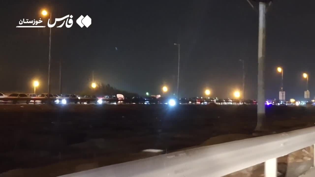 ازدحام بی‌سابقه در جاده شلمچه؛ این صف طولانی را ببینید! +فیلم