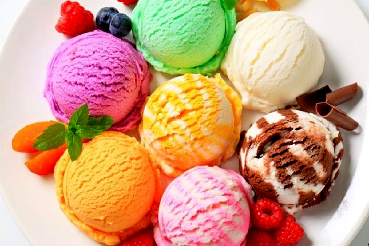 طرز تهیه بستنی میوه‌ای  | بستنی خانگی خوشمزه با میوه تابستانی