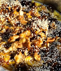 طرز تهیه خاگینه خرما تبریزی لطیف و خوشمزه