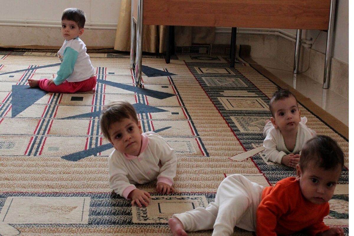 فیلمی تاثیرگذار از شیرخوارگاه آمنه نیم‌ساعت قبل از بمباران اسرائیل