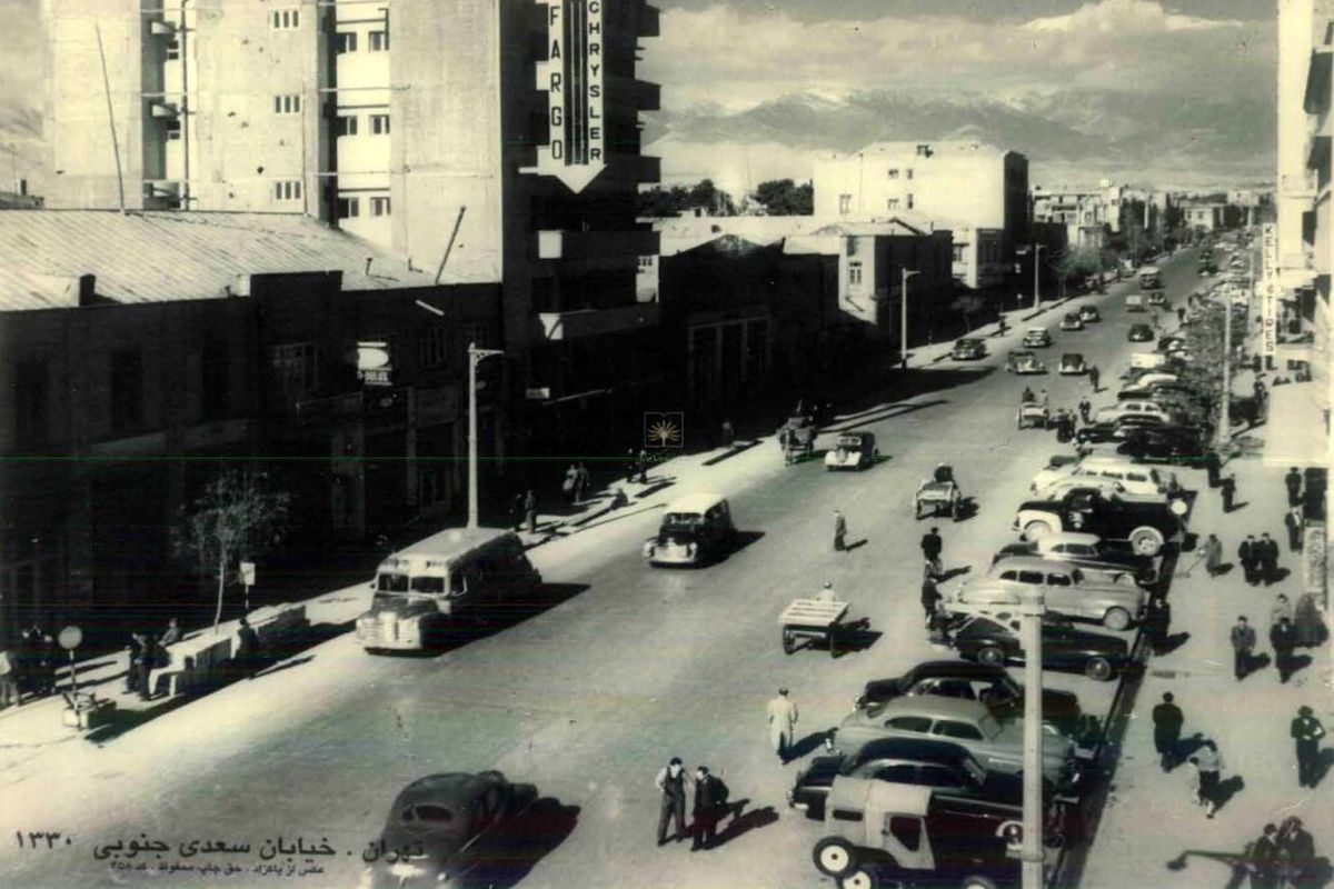 عکس | خیابان سعدی تهران در ۶۸ سال قبل