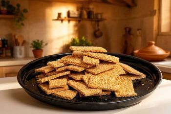 طرز تهیه شیرینی کنجدی با عسل در ۱۰ دقیقه