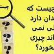 چیستان روز | آن چیست که دندان دارد ولی نمی تواند چیزی بخورد؟