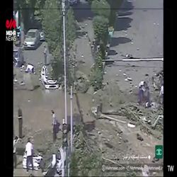 ​انتشار تصاویر دوربین‌های ترافیکی میدان قدس در حمله اسرائیل برای اولین بار
