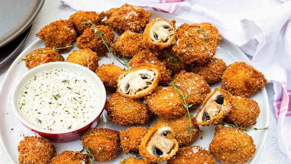 طرز تهیه قارچ سوخاری به روش رستورانی  | راز ترد شدن قارچ