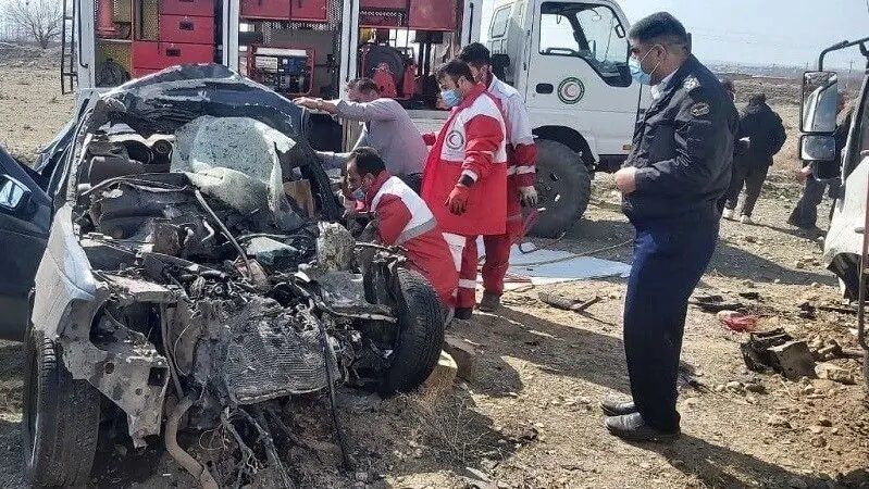 ببینید | تصاویر دلخراش از تصادف مرگبار یک زوج پزشک